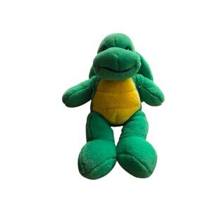 Build a Bear BABW Green Plush Turtle Backpack Stuffed Animal 16" Soft & Cute